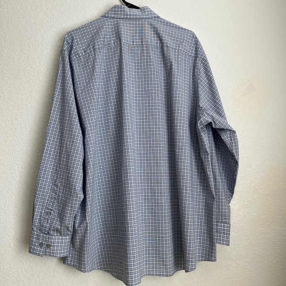 Van Heusen Flex Regular Fit Stretch Shirt, Blue Gray and White, Size 2XL - Picture 3 of 7